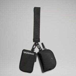 Lululemon Dual Pouch Wristlet Black
